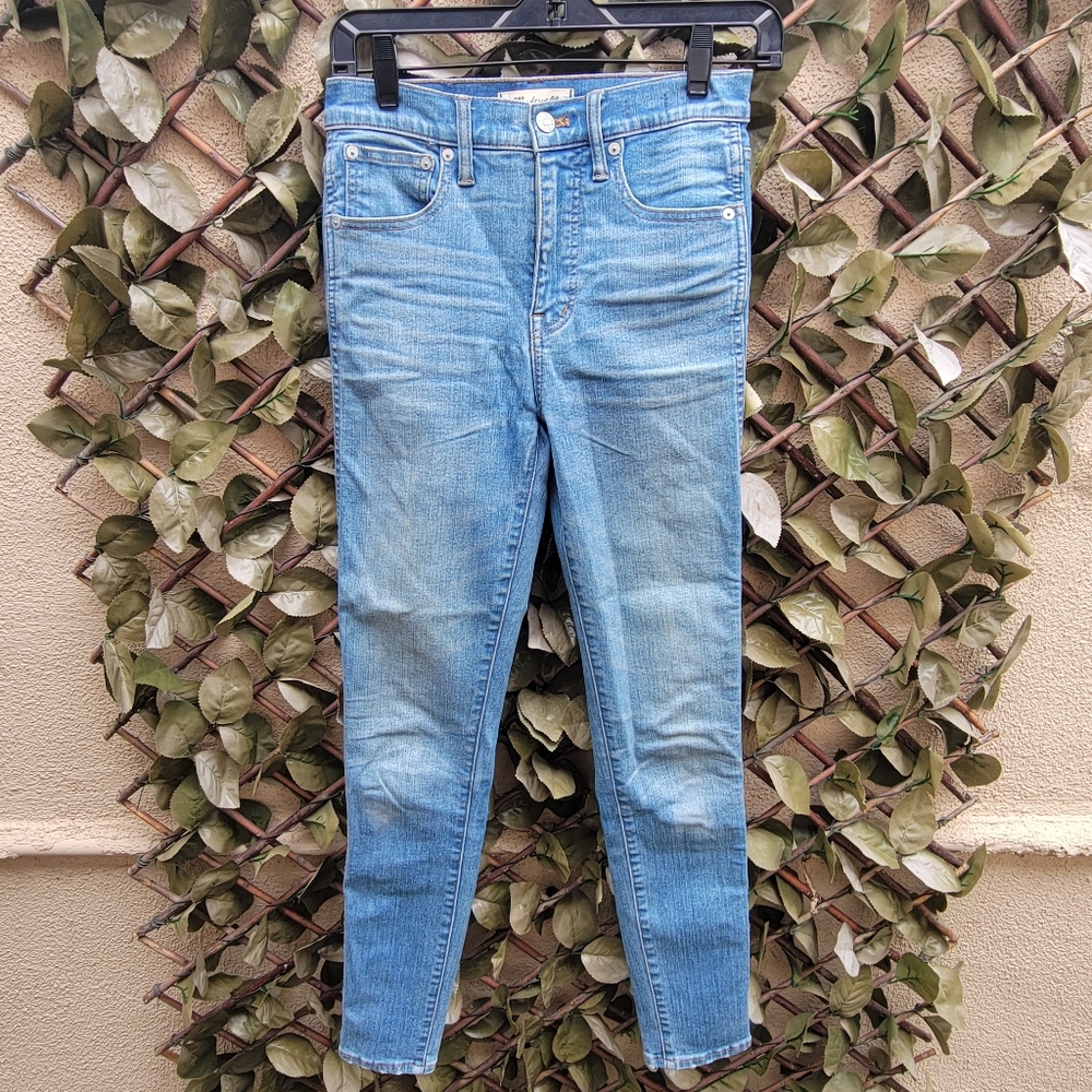 Madewell 10” High Rise Skinny Jeans Zipper Fly Women’s Blue 25x29